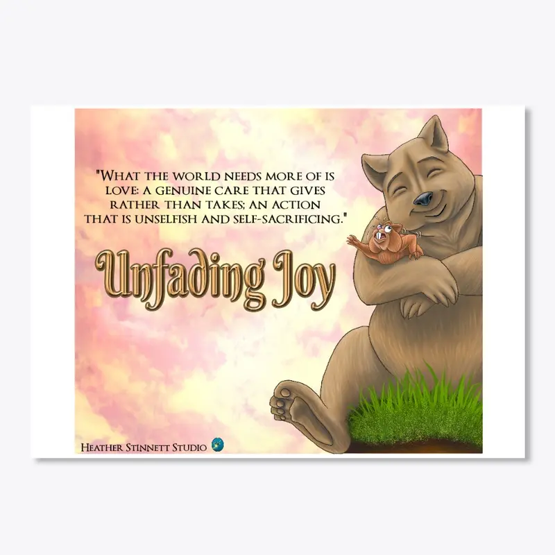 Unfading Joy| Bear Hug| Sticker