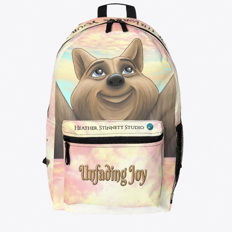 Unfading Joy | Front Cover| Backpack